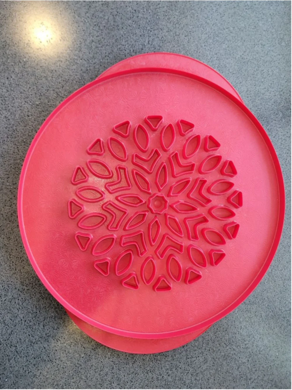 Nordic Ware Lattice Hearts Pie Top Cutter Set Red Plastic